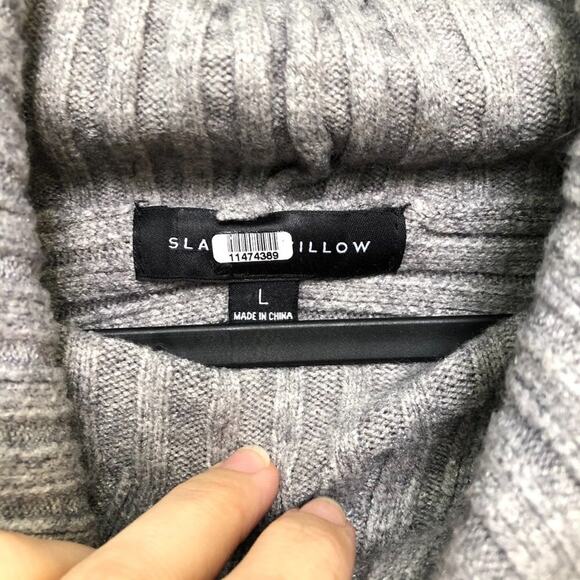 Slate and Willow Rib Knit Dolman Turtleneck Large - Picture 4 of 8